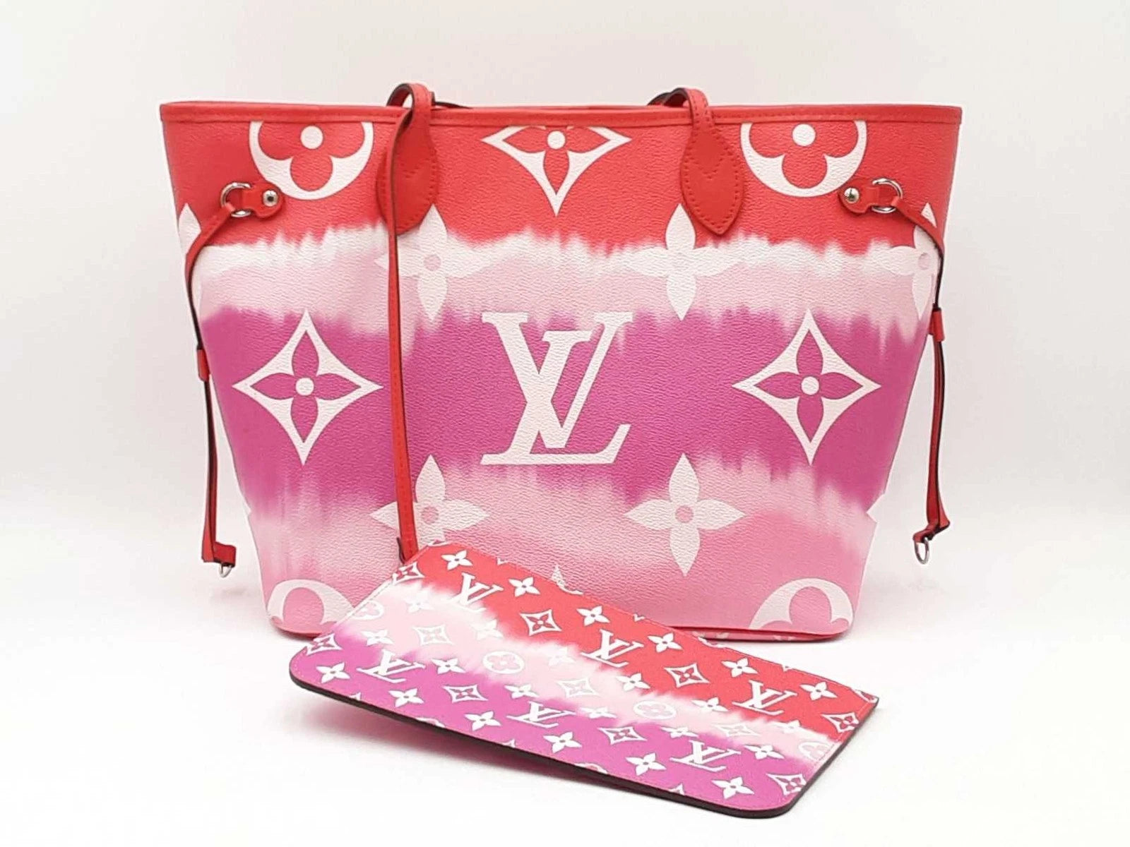 Louis Vuitton Neverfull Mm In Rouge Monogram Escale Coated Canvas Fw0326lxzxdu