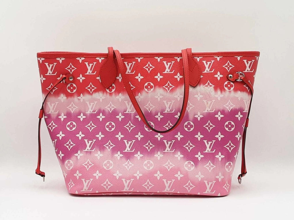Louis Vuitton Neverfull Mm In Rouge Monogram Escale Coated Canvas Fw0326lxzxdu
